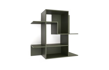 Étagère modulable Ina en MDF laqué vert 80 x 80 cm