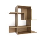 Étagère modulable Ina en placage de chêne finition ton naturel 80 x 80 cm