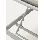 Transat d’extérieur Marcona en aluminium blanc