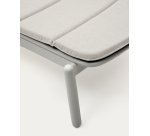 Transat d’extérieur Marcona en aluminium blanc