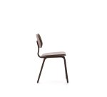 Chaise Gena en placage noyer