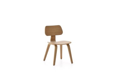 Chaise Gena en placage chêne