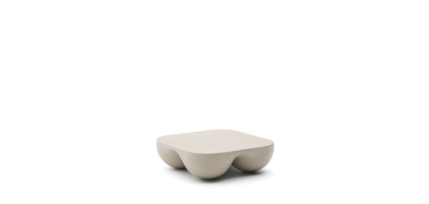 Table basse Colba en polystone 100 x 100 cm