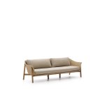 Canapé Galea 3 places en bois de teck et rotin synthétique 223 cm