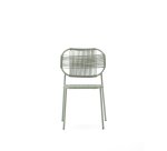 DE_Chaise d’extérieur empilable Talaier en corde synthétique et acier galvanisé, couleur turquoise