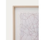 Tableau Durkan en papier recyclé blanc 30 x 40 cm