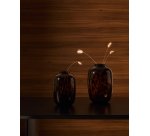 Vase Panth en verre marron 25,5 cm