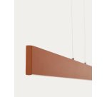 Plafonnier Boadella en aluminium finition peinte terracota