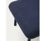 Repose-pieds Inari bleu et bleu finition peinte bleue 60 x 50 cm