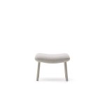 Repose-pieds Inari beige et acier finition peinte beige 60 x 50 cm