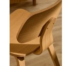 Chaise Gena en placage chêne