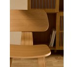 Chaise Gena en placage chêne