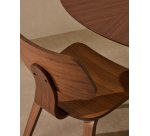 Chaise Gena en placage noyer