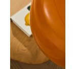 Plafonnier Reig en verre orange Ø 38 cm