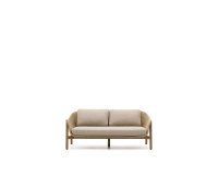 Canapé Galea 2 places en bois de teck et rotin synthétique 170,5 cm