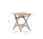 Folding table Dandara in acacia wood 66 x 66cm