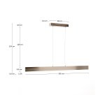 Plafonnier Boadella en aluminium finition peinte argent brossé