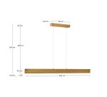 Plafonnier Boadella en aluminium finition peinte dorée