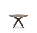 Table Ronde Naanim en placage de noyer Ø 120 cm