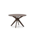 Table Ronde Naanim en placage de noyer Ø 120 cm