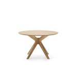 Table Ronde Naanim en placage de chêne Ø 120 cm