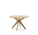 Table Ronde Naanim en placage de chêne Ø 120 cm