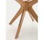 Table Ronde Naanim en placage de chêne Ø 120 cm