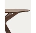 Table Ronde Naanim en placage de noyer Ø 120 cm