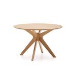 Table Ronde Naanim en placage de chêne Ø 120 cm