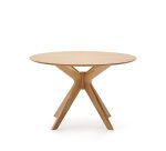 Table Ronde Naanim en placage de chêne Ø 120 cm