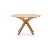 Table Ronde Naanim en placage de chêne Ø 120 cm