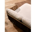Transat double Catalina en corde beige et bois d’acacia