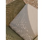 Fauteuil Olbia en rotin synthétique et bois de teck