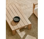 Table basse Ambra en bois d’acacia avec finition claire 82,5x140cm