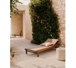 Transat Itani en bois d’acacia et rotin synthétique