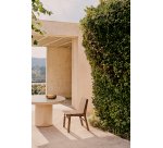 Chair Itani in acacia wood and synthetic rattan