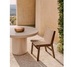 Chair Itani in acacia wood and synthetic rattan