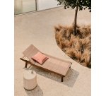 Transat Itani en bois d’acacia et rotin synthétique