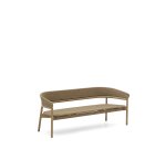 Canapé 3 places Arinella en bois d’acacia, finition ton naturel et corde beige 167 cm