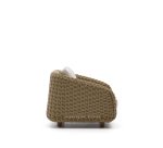 Fauteuil Meria en rotin synthétique et pieds en bois d’acacia