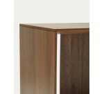 Módulo estantería mediano Litto de chapa de nogal 67 x 38 cm