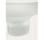 Centre de table Ondaro en verre dépoli 15 cm