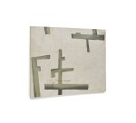 Toile abstraite Fida verte 180 x 140 cm