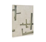 Toile abstraite Fida verte 180 x 140 cm