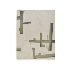 Fida, green abstract canvas, 180 x 140 cm