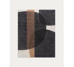 Toile abstraite Tonol marron 180 x 140 cm