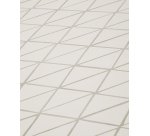 Table d’extérieur Maurina en acier galvanisé vert et céramique couleur écru 182 x 91 cm