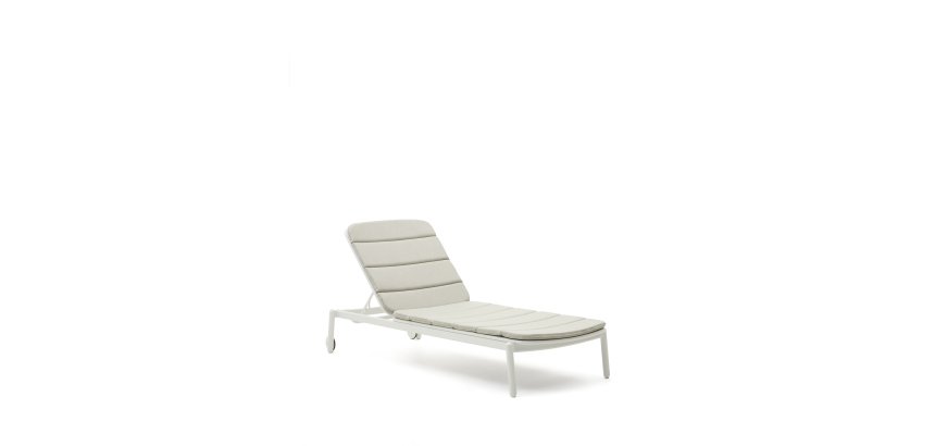 Transat d’extérieur Marcona en aluminium blanc