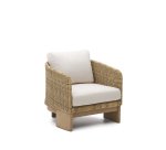Fauteuil Xoriguer en rotin synthétique et bois d’eucalyptus
