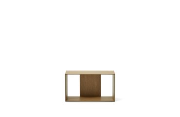 Module étagère format moyen Litto en placage de chêne 67 x 38 cm